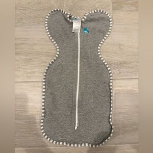 Love to Dream Gray Swaddle with White Stripes, Newborn 1.0 TOG